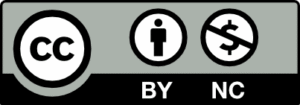 Symbol of the CC BY-NC license: Circles with CC, person and crossed-out dollar sign, below the lettering 'BY NC'. Link to the ZIP download.