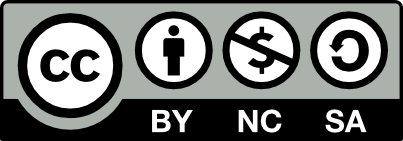 Creative Commons CC BY-NC-SA 4.0 Attribution NonCommercial ShareAlike license icon