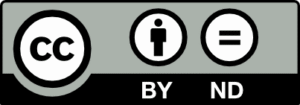 Symbol of the CC BY-ND license: Circles with CC, person and equal sign, below the lettering 'BY ND'. Link to the ZIP download.