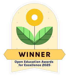 Winner - Open Education Awards for Excellence 2025